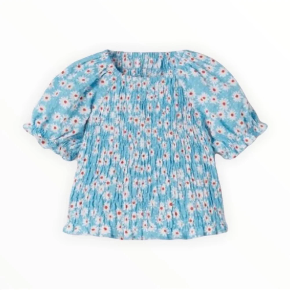 Zara toddler girl Daisy smoked top
